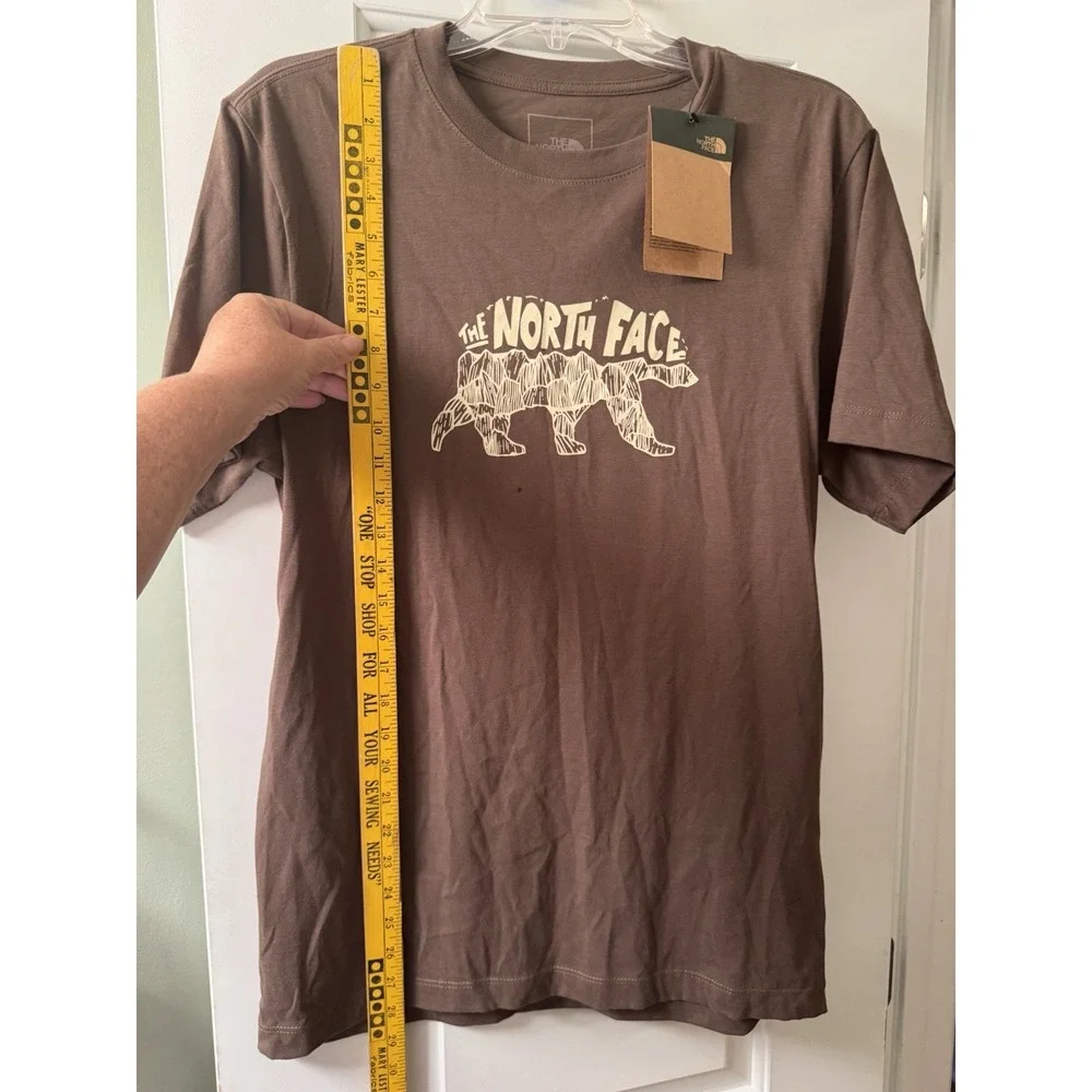 The North Face TNF Bear Short Sleeve Tee Brown Smokey Size S Graphic